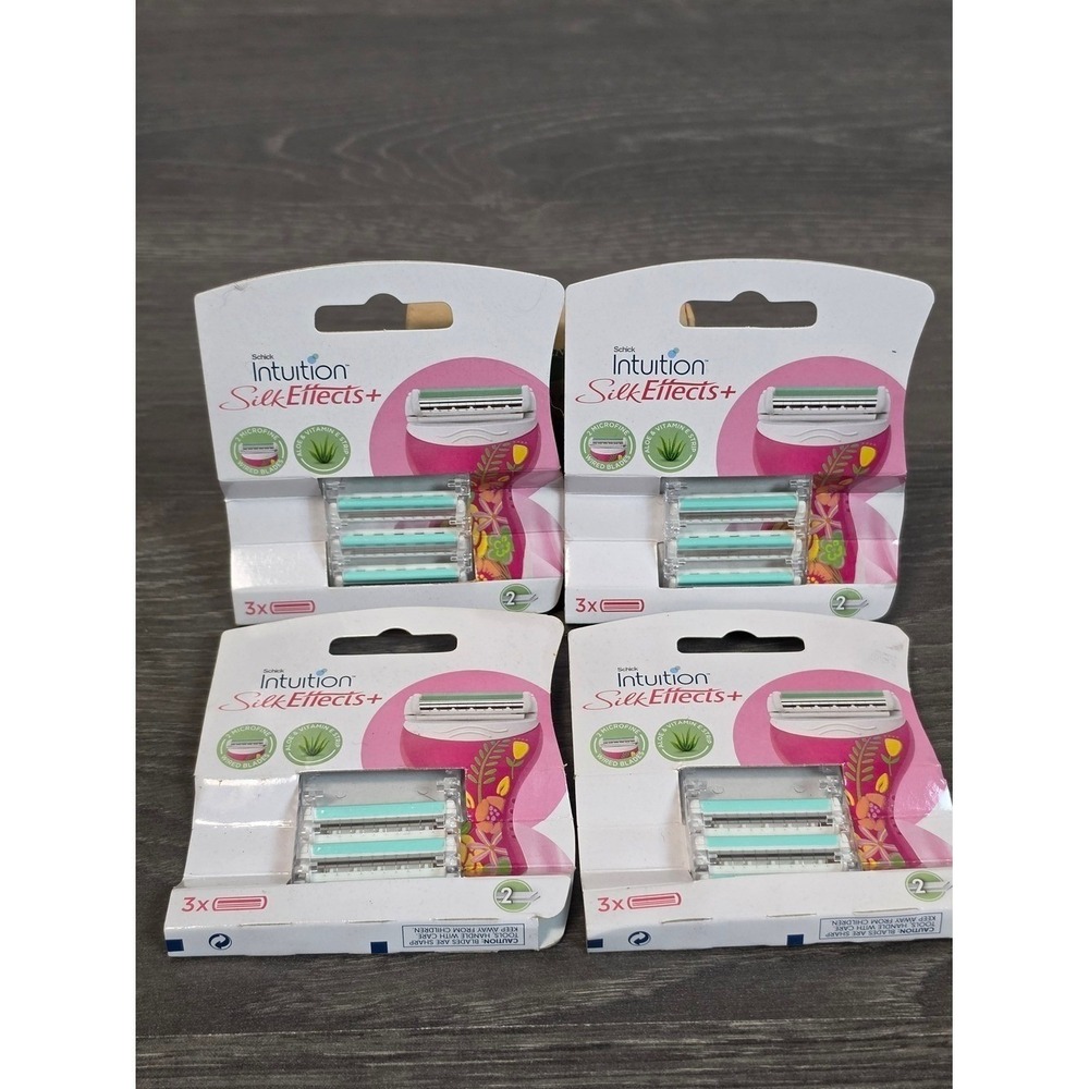 Schick Intuition Silk Effects+ Replacement Cartridges - 4 pack